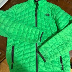 The North Face Youth XL Neon Green ThermoBall Quilted Jacket